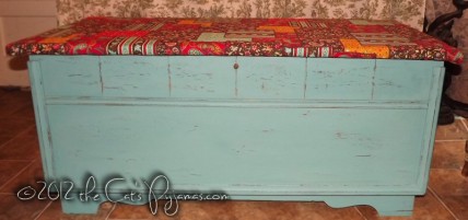 Hand-painted Cedar Chest-- pickup only